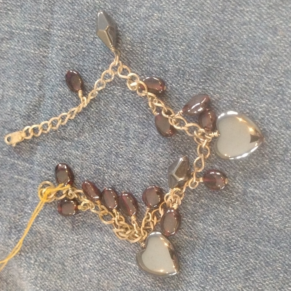 Garnet &Hematite Bracelet